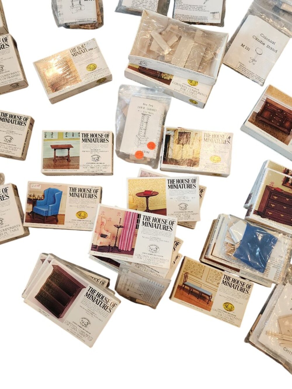 65 Vintage Houseworks Miniature Dollhouse Furniture Kits - Picture 4 of 8